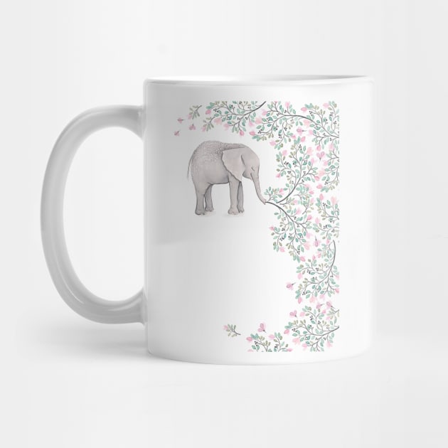 Sprng Baby Elephant by Honu Art Studio